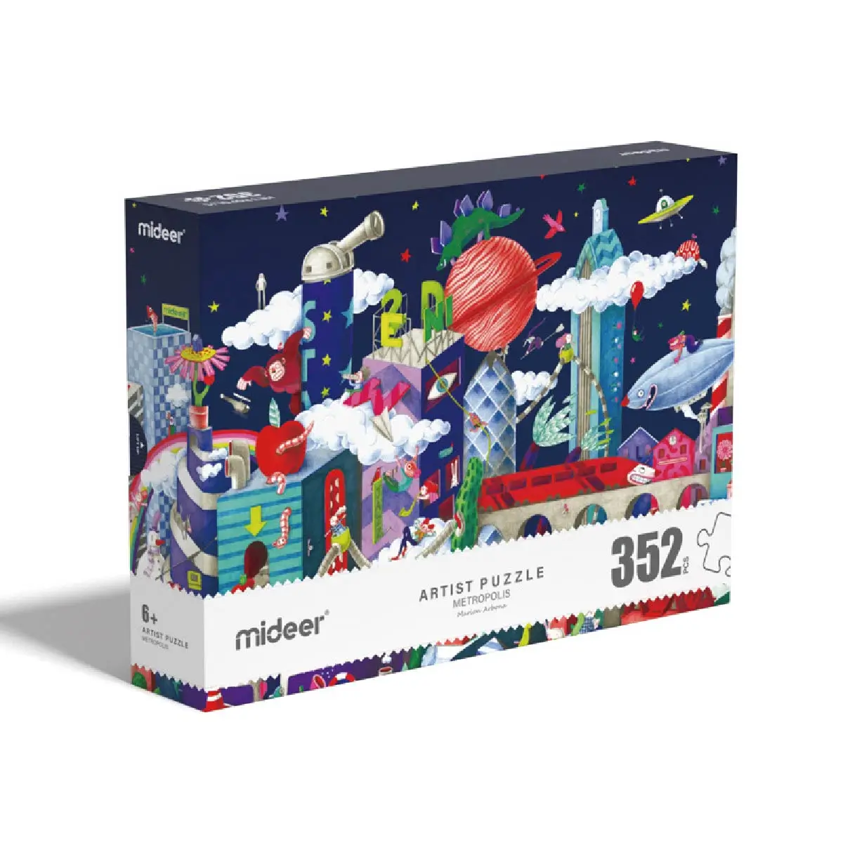 Artist Puzzle-Metropolis 352pcs, by Mideer, puzzles, ages 5+