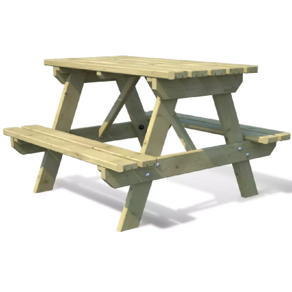 Aurea Treated Wood Picnic Table, by Soulet, outdoor, 12 months+