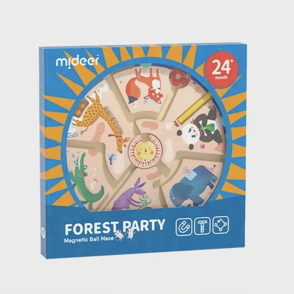 Forest Party Magnetic Ball Maze, by Mideer, educational, ages 2 to 7