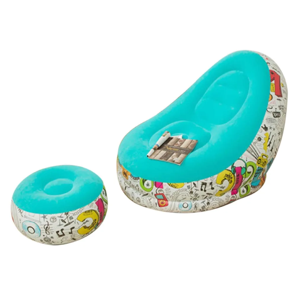 Inflatable Lounge Chair, Blue, accessories, ages 5+
