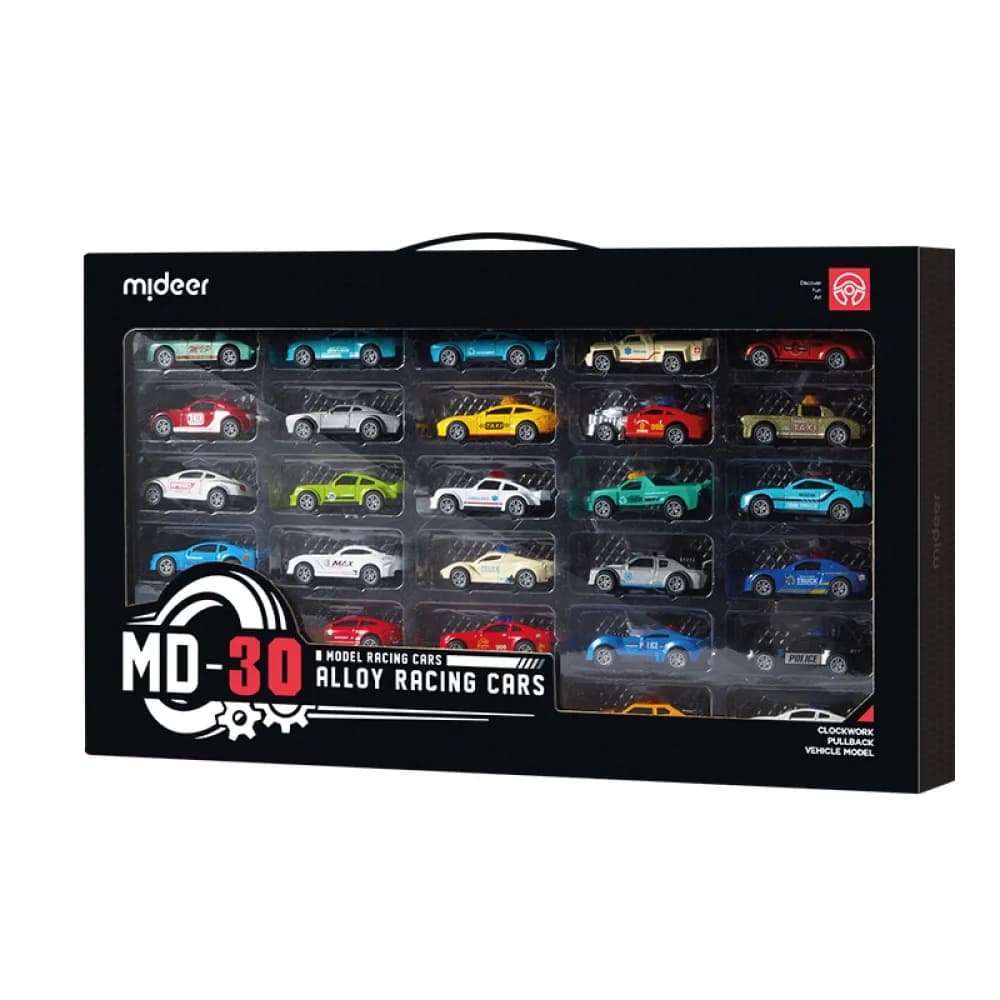 Alloy Racing Cars, 30 Cars, by Mideer, cars, ages 3+