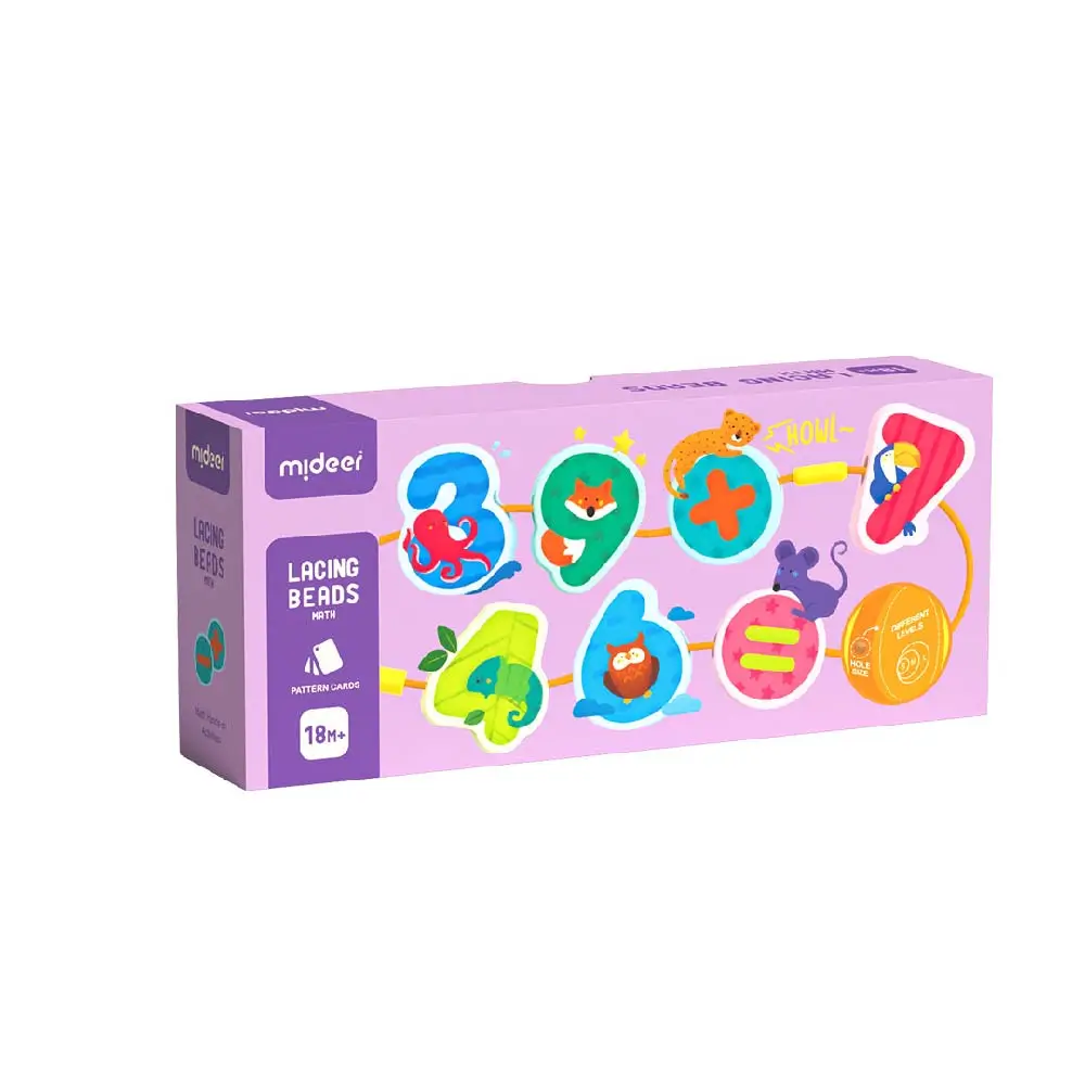 Lacing Beads, Numbers & Animals, by Mideer, craft, ages 2+