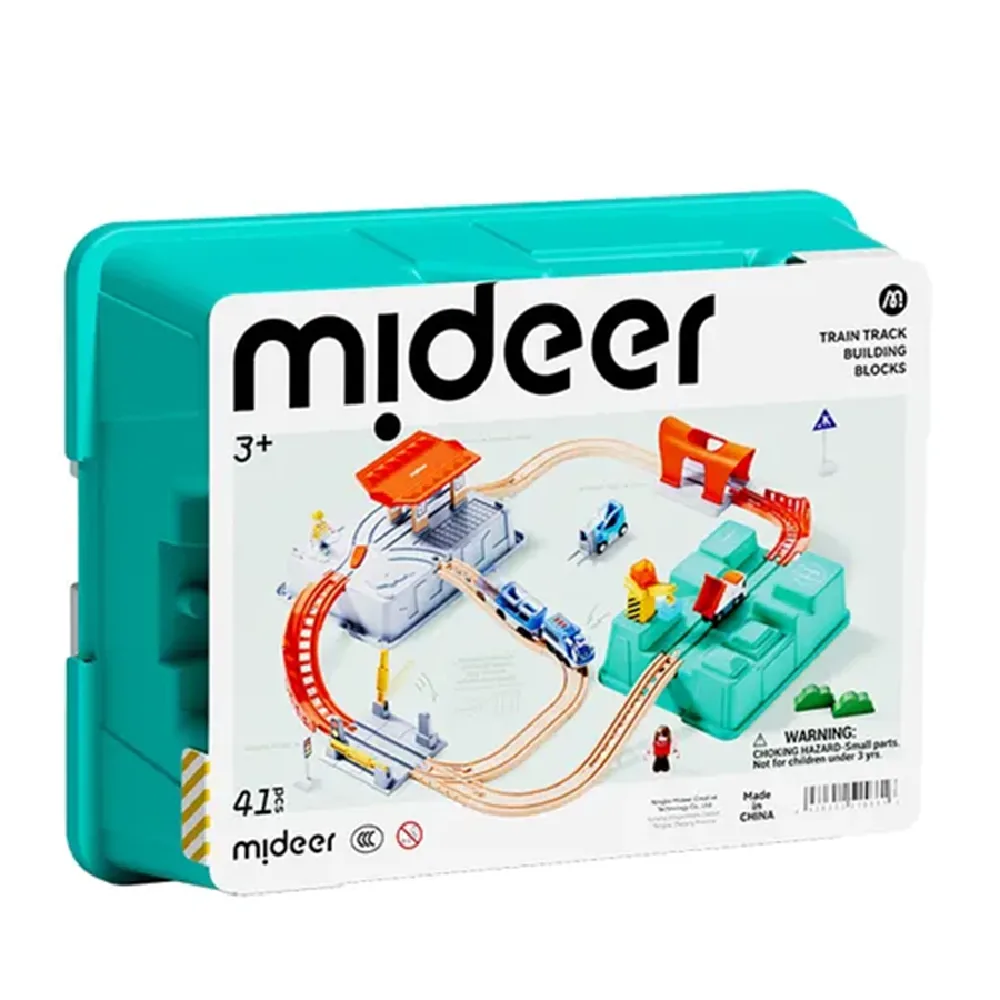 Train Track Building Blocks, by Mideer, steam, ages 1 to 7