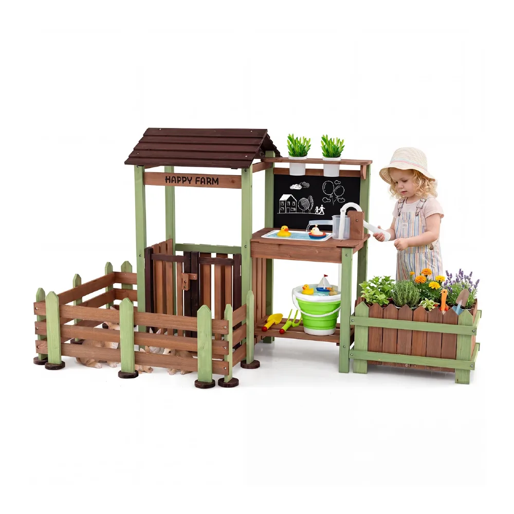 Outdoor Mud Farm Playset for Kids, by One Elephant, outdoor, ages 3+