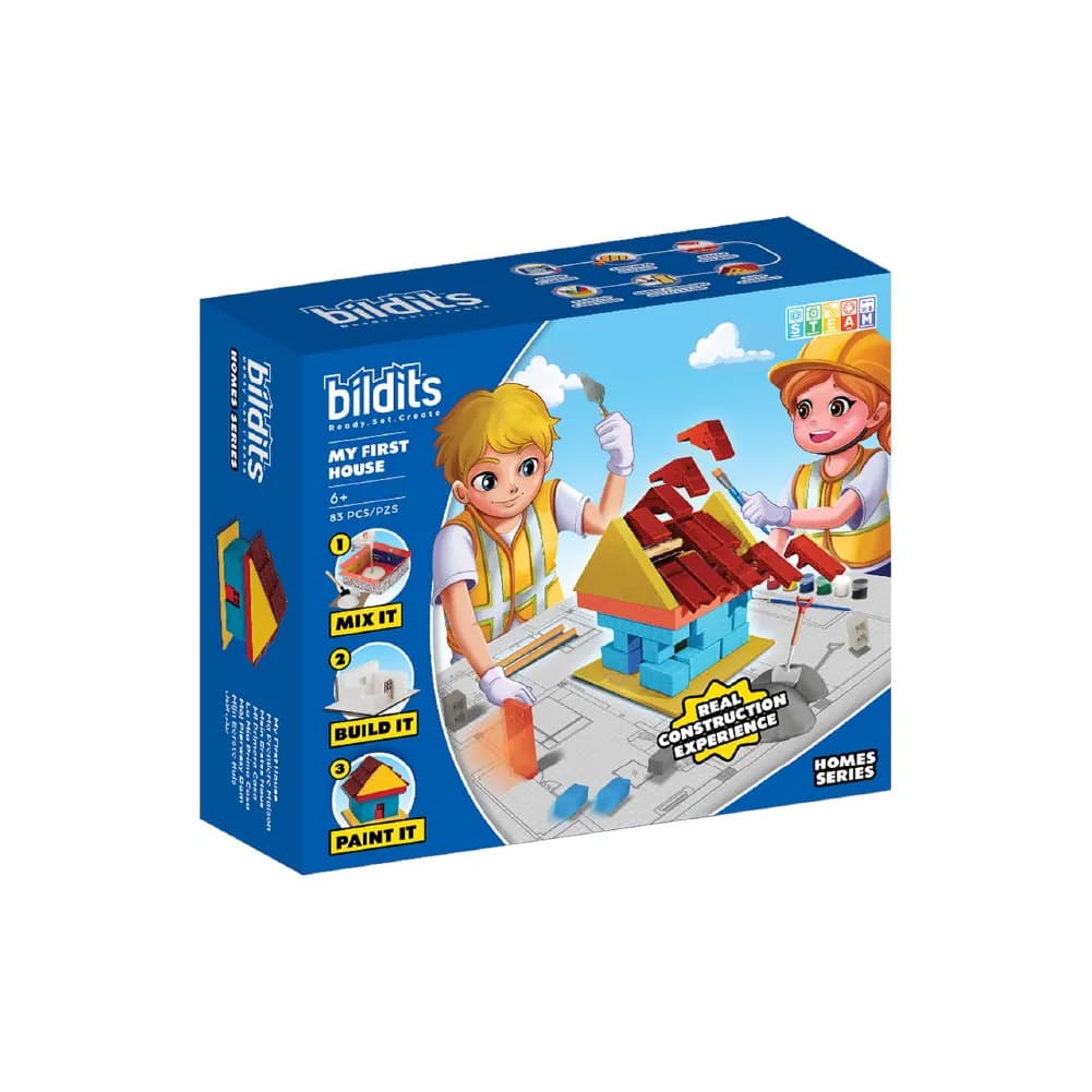 My First House, Home Series (6+), by bildits, building blocks, ages 5+