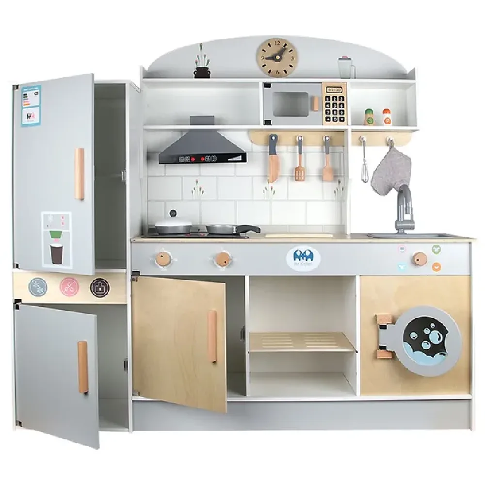 Big Kitchen, by One Elephant, wooden pretend toys, ages 1 to 4
