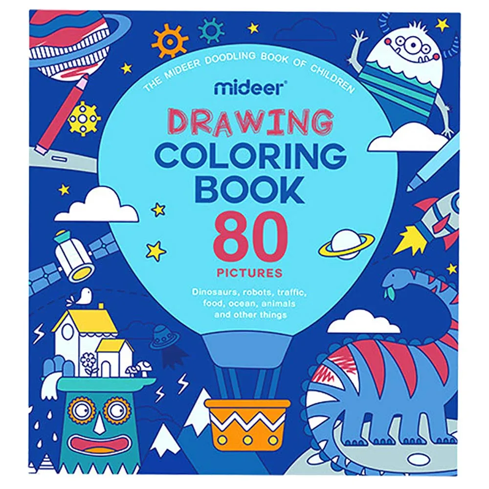 Drawing Coloring Book- Boy, by Mideer, coloring and painting, ages 1 to 4
