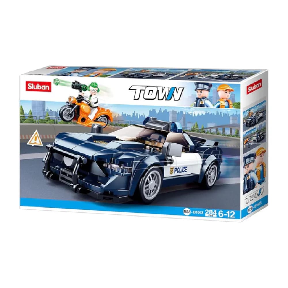 Sluban, Police Car, by Sluban, building blocks, ages 6+