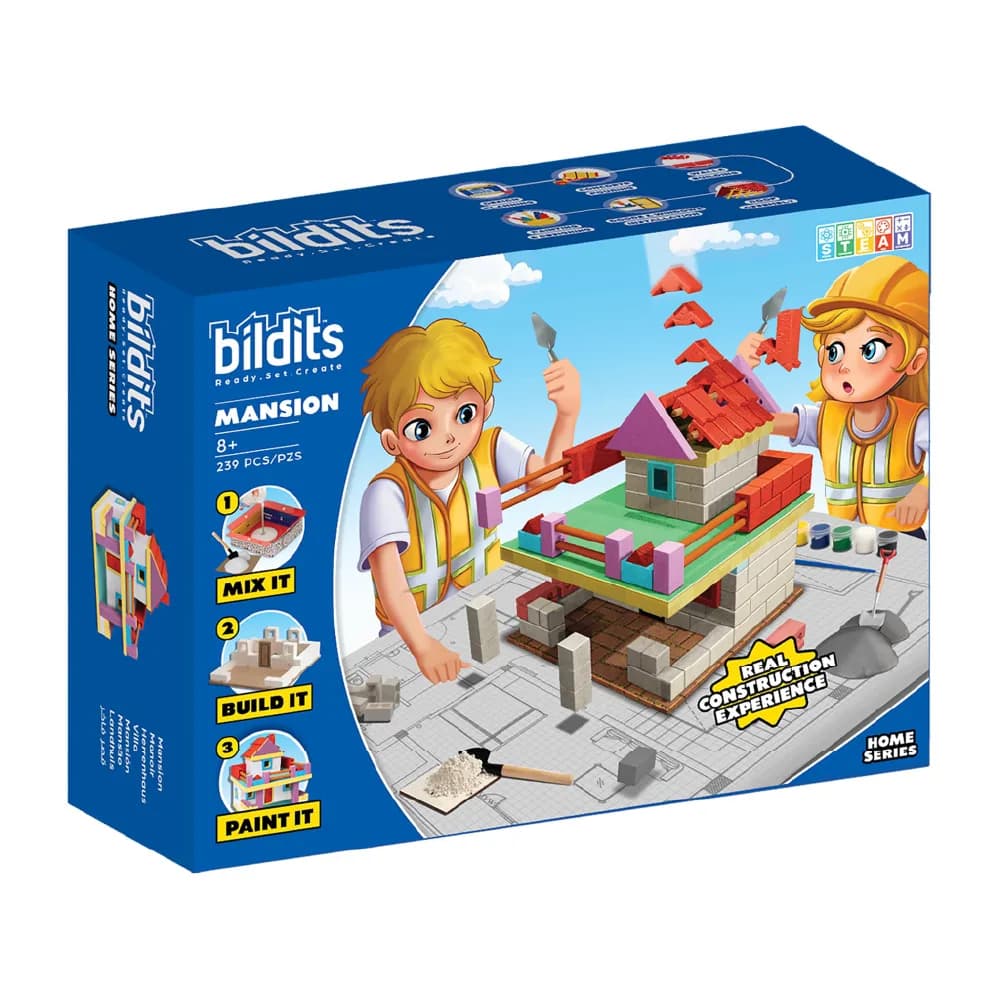 Mansion, Home Series (8+), by bildits, building blocks, ages 5+
