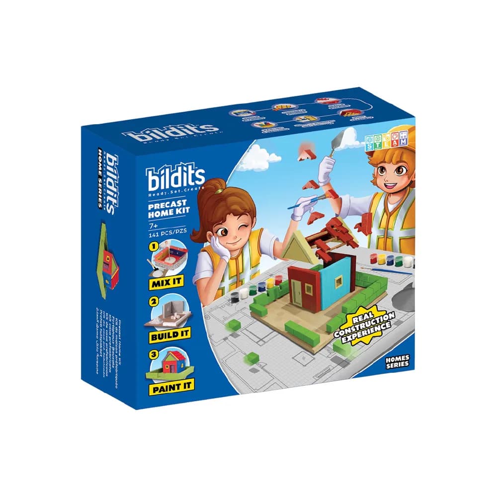 Pre Cast Home Kit, Home Series (7+), by bildits, building blocks, ages 5+