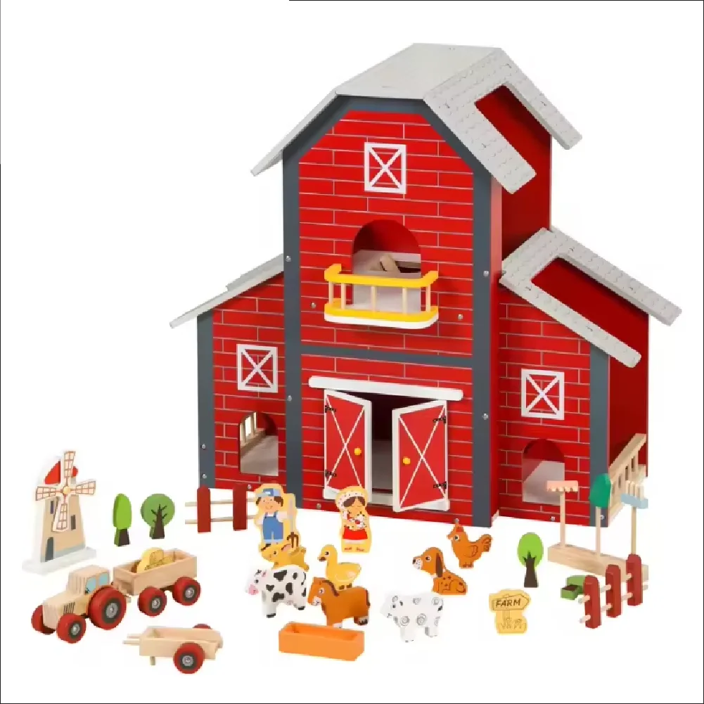 Farm Doll House, by One Elephant, wooden pretend toys, ages 3+