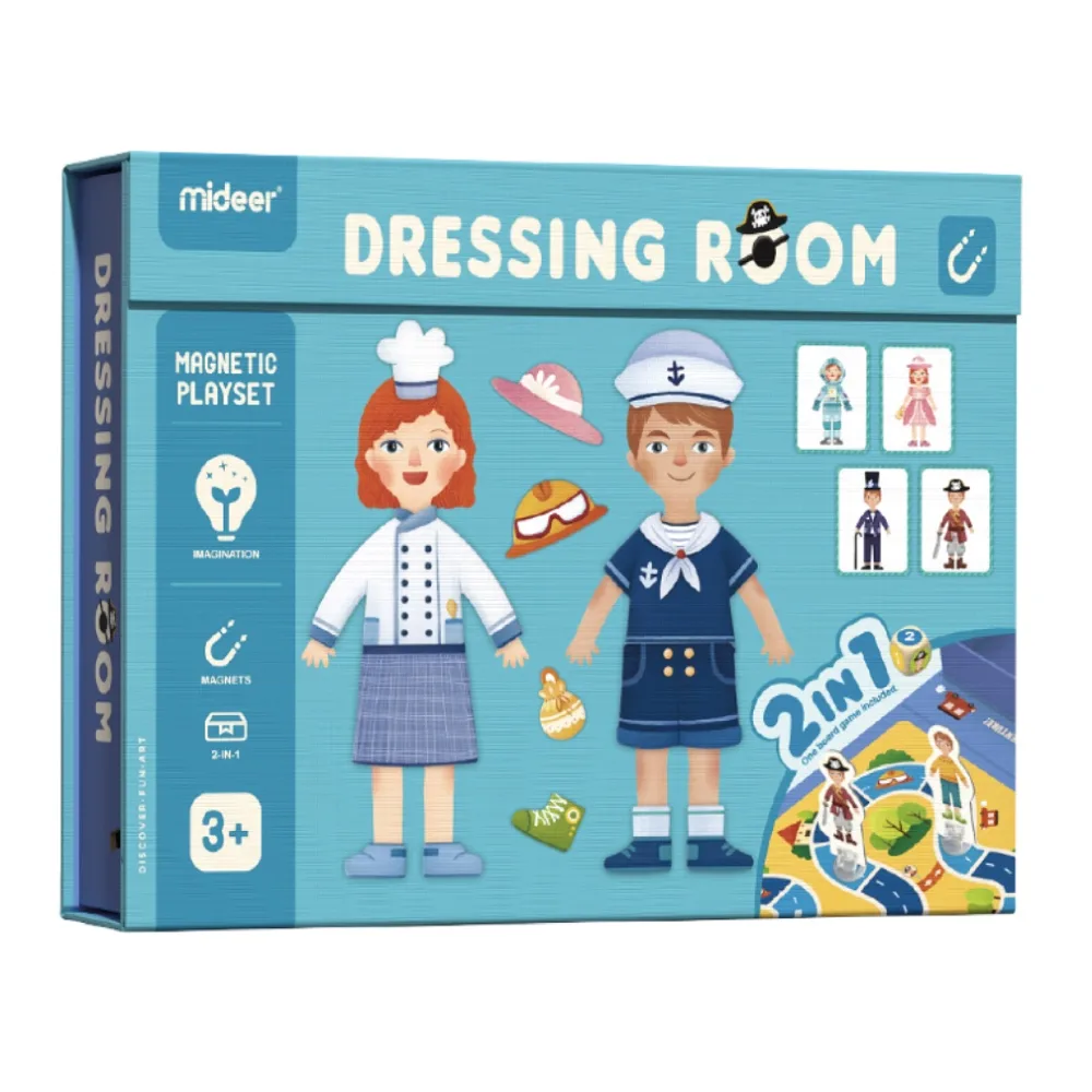 Magnetic Playset, Dressing Room, by Mideer, magnetic, ages 3+