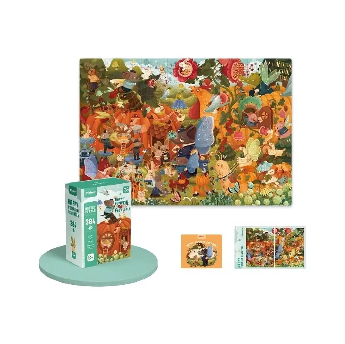 Happy Pumpkin Festival-384pcs, by Mideer, puzzles, ages 6+