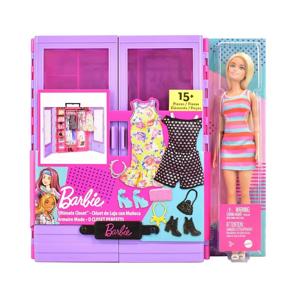 Barbie, Ultimate Closet & Doll, by Barbie, dolls, ages 3 to 8