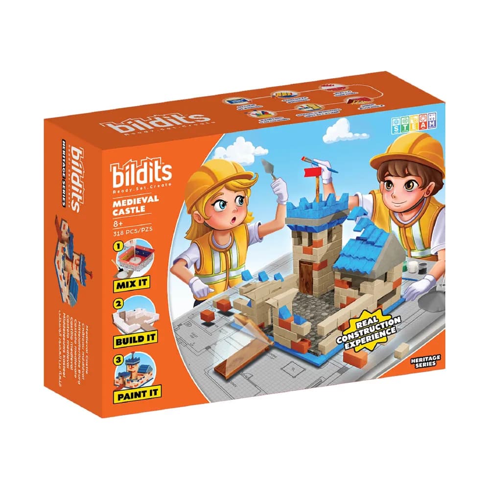 Medieval Castle, Heritage Series (6+), by bildits, building blocks, ages 5+