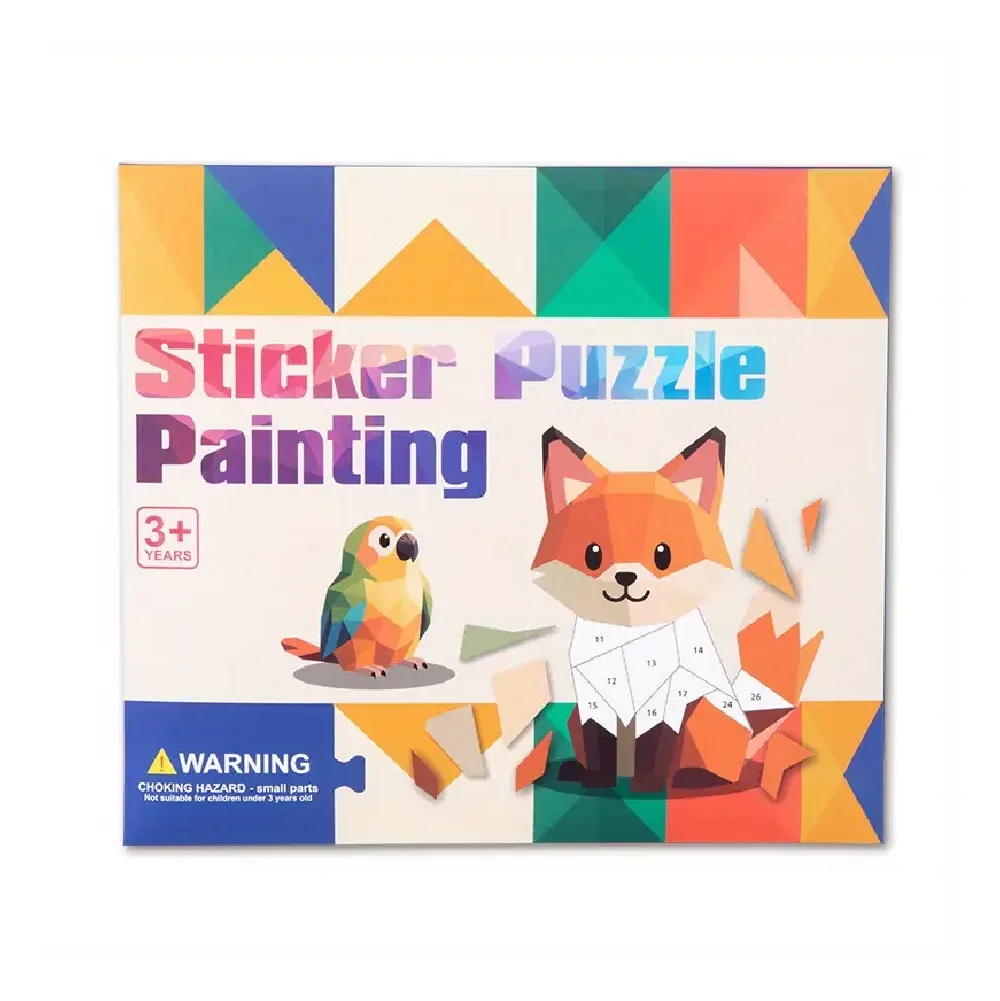 Stickers Puzzle Painting, Animals, crafting, 12 months+