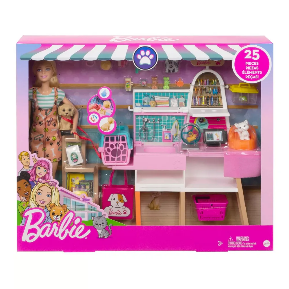 Barbie, Doll & Pet Boutique Playset, by Barbie, dolls, ages 3+