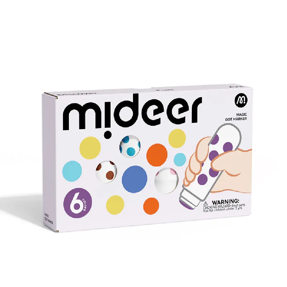 Magic Dot Markers, 6 colors, by Mideer, coloring and painting, ages 1 to 7