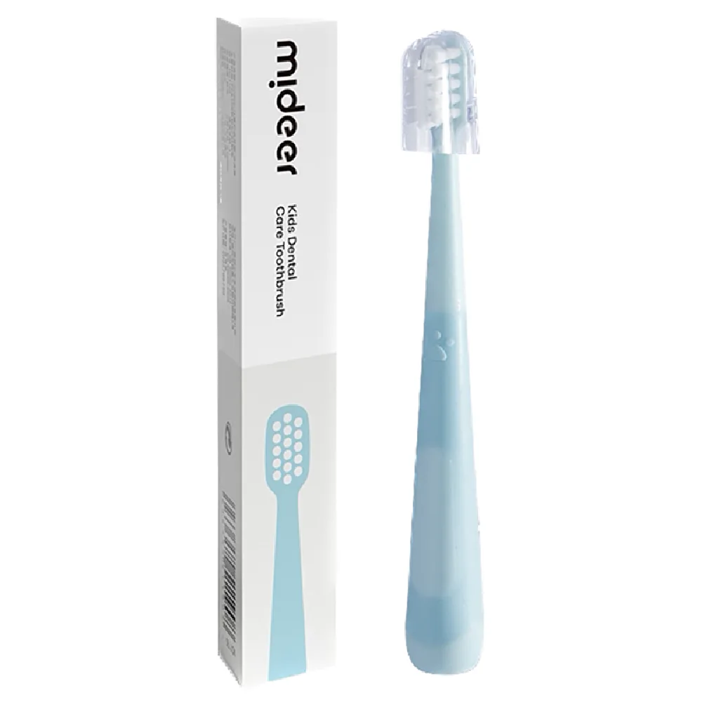 Toddler Dental Care Toothbrush, Cloud Blue, by Mideer, accessories, ages 1 to 4