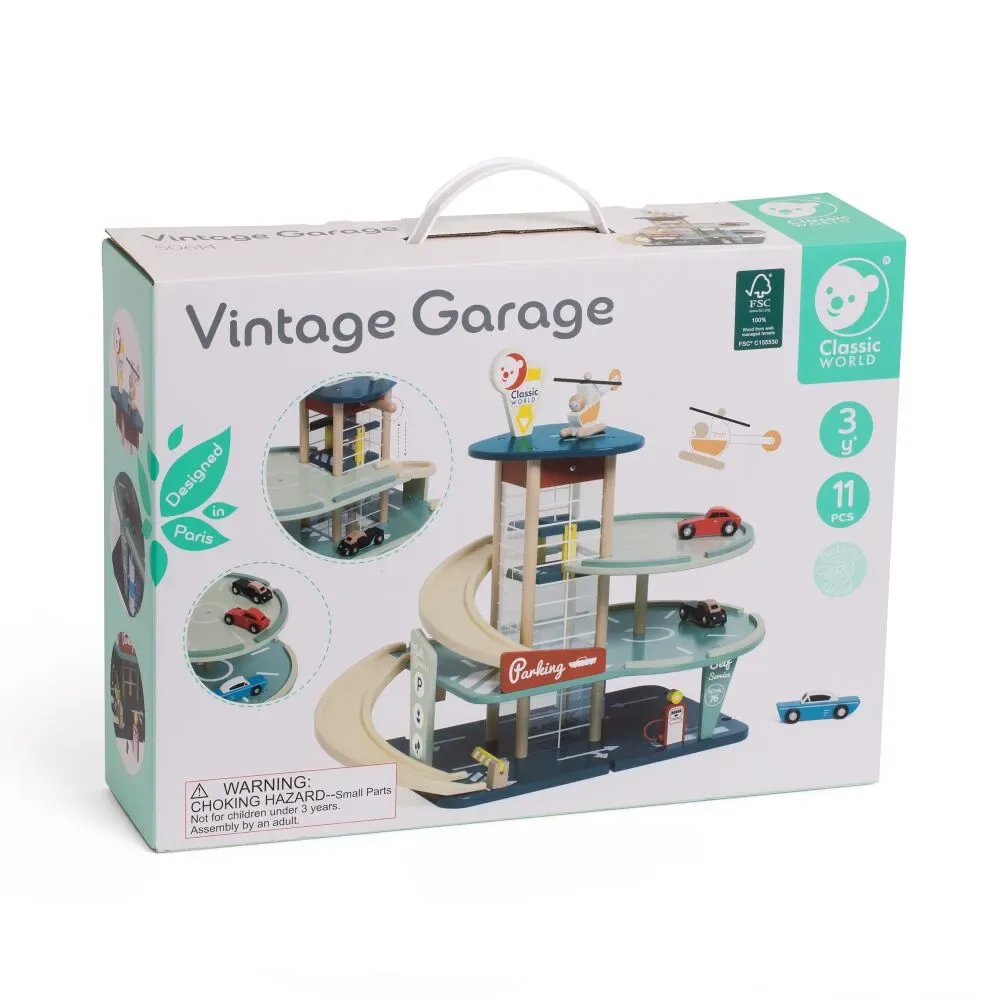 Vintage Garage, by Classic World, classic toys, ages 3+