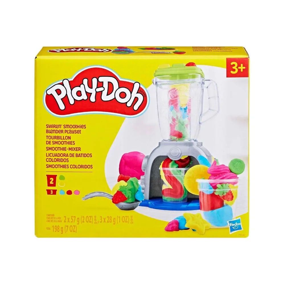 Play-Doh , Swirlin’ Smoothies Toy Blender Playset, by Hasbro, dough, ages 3+