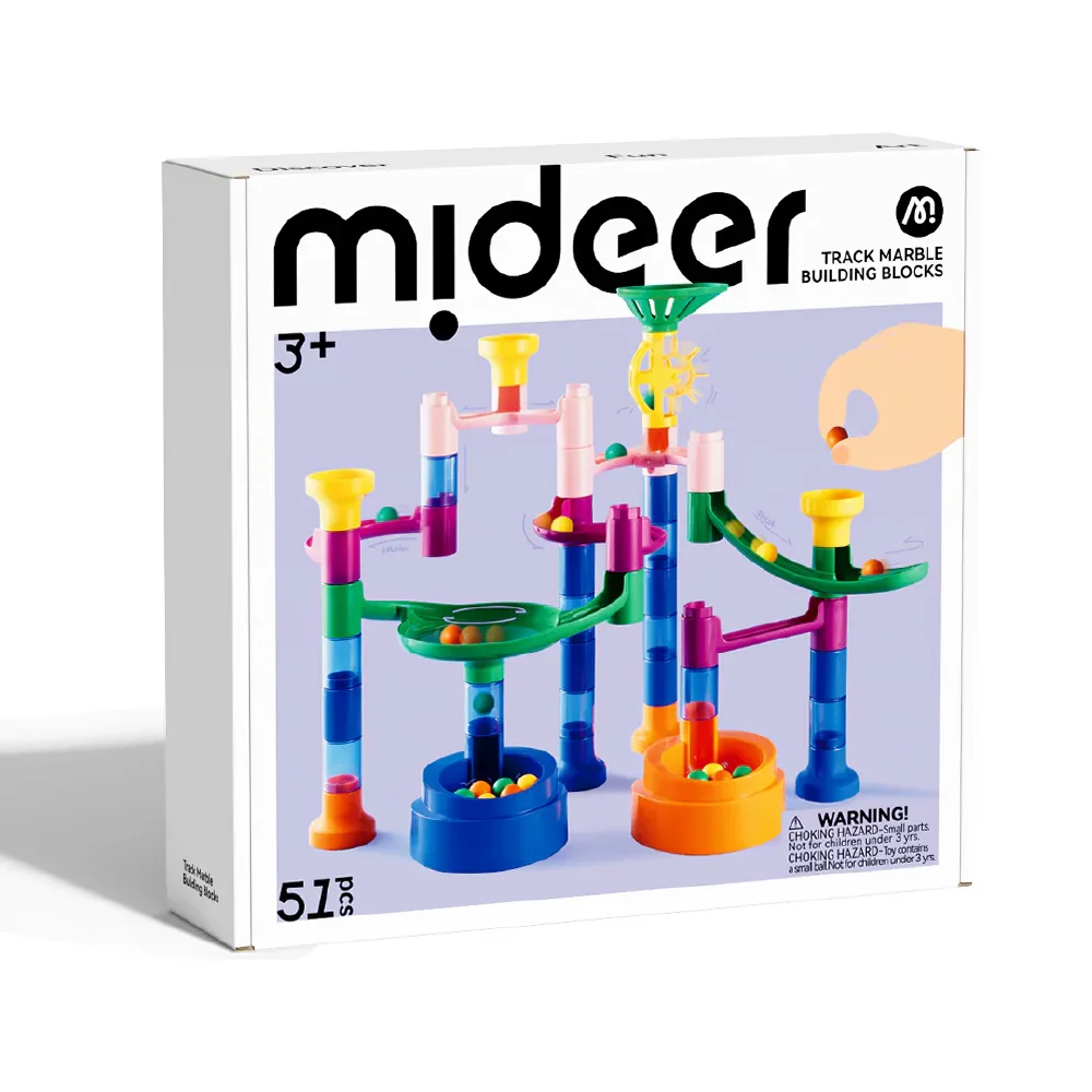 Track Marble Building Blocks, cross the maze, by Mideer, building blocks, ages 3+