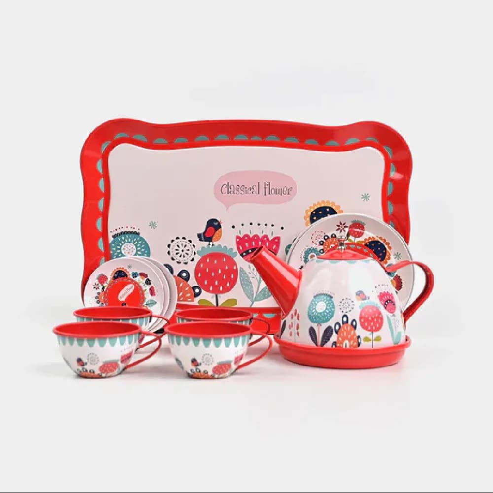 Metal Tea Set, cooking, ages 3+