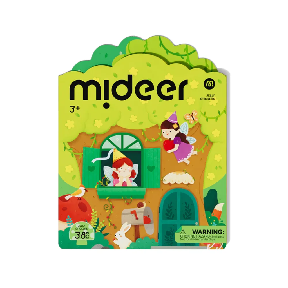 Reusable Gel Stickers, The Busy Animal Town, by Mideer, craft kits and accessories, ages 3+