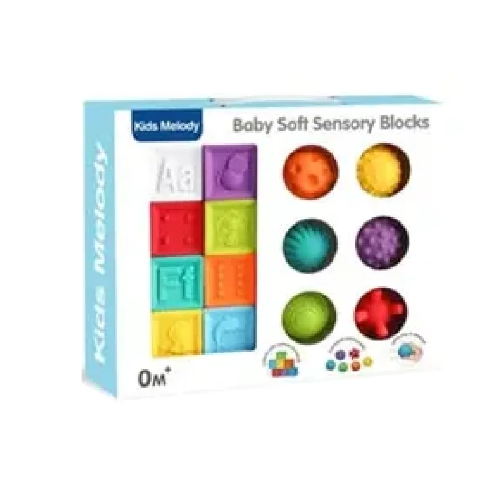 Baby Soft Sensory Blocks, babies, 0 to 12 months