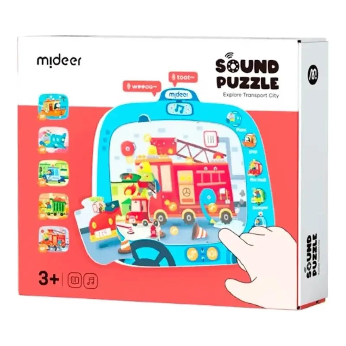Level Up Sound Puzzle-Explore Transport City, by Mideer, puzzles