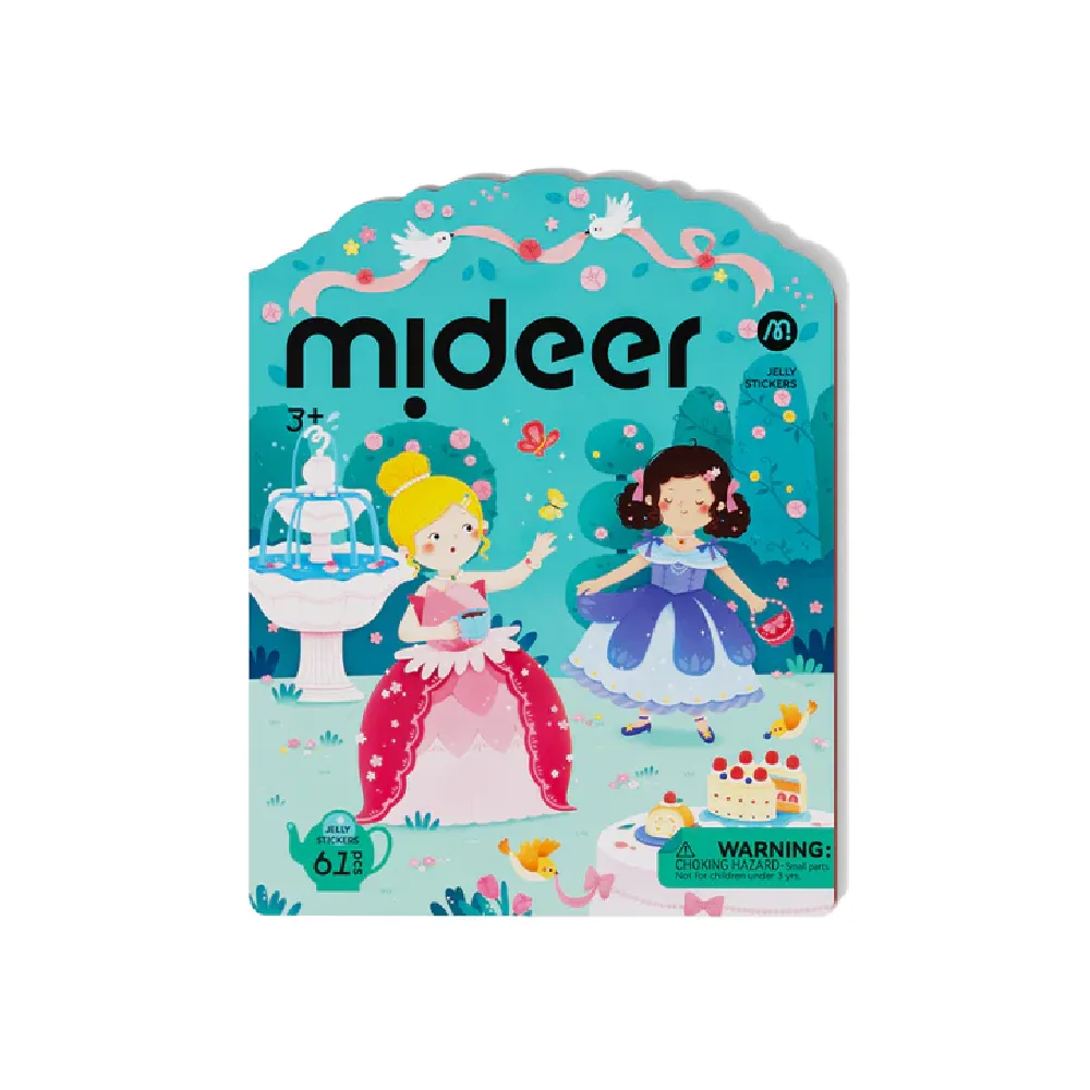 Reusable Gel Stickers, Princess Dress-Up, by Mideer, craft kits and accessories, 12 months+