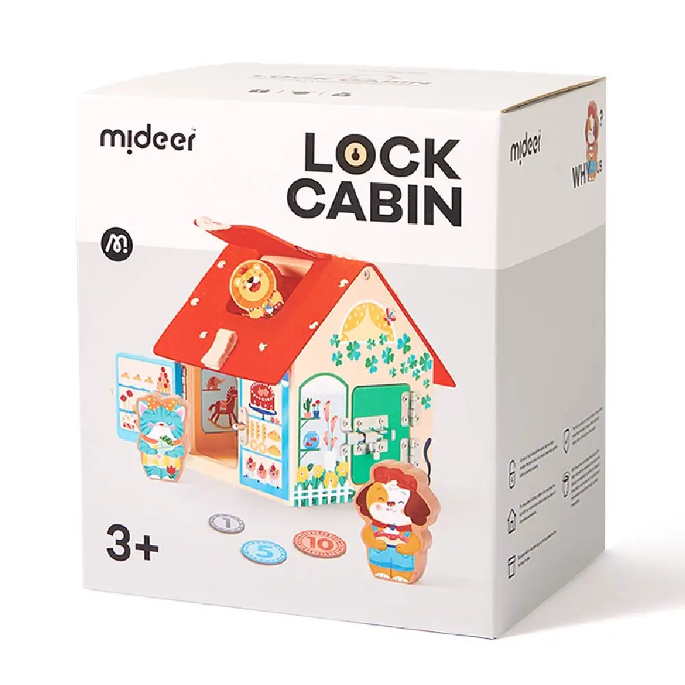 Lock Cabin, by Mideer, educational, ages 1 to 2