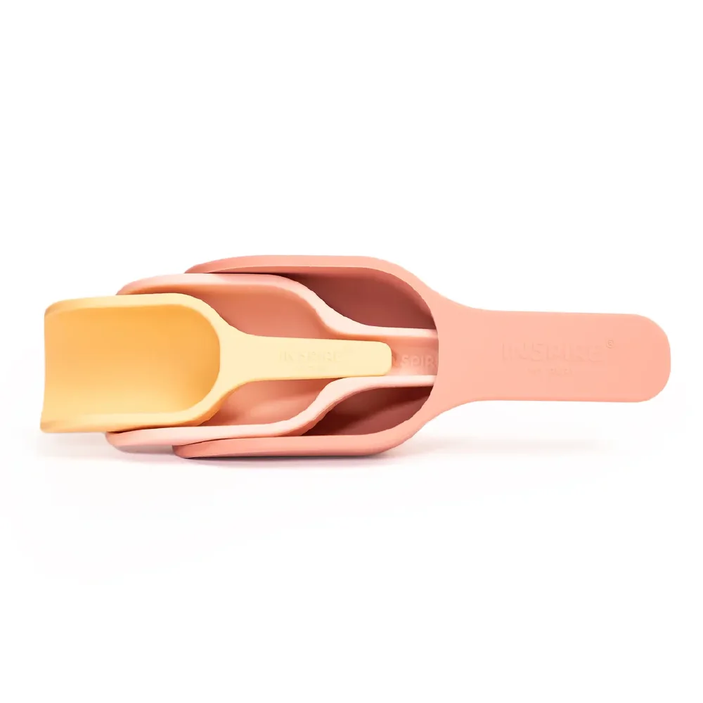 Nesting Spoons Set, Orange, sensory, ages 1 to 7