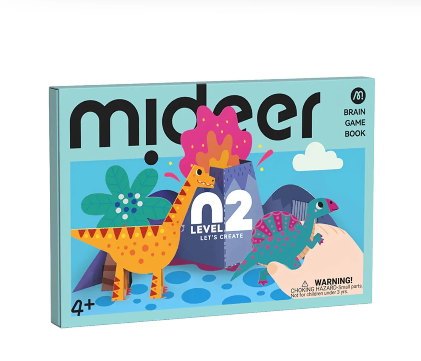 Brain Game Book, Let’s Create Level 2, by Mideer, craft, ages 4+