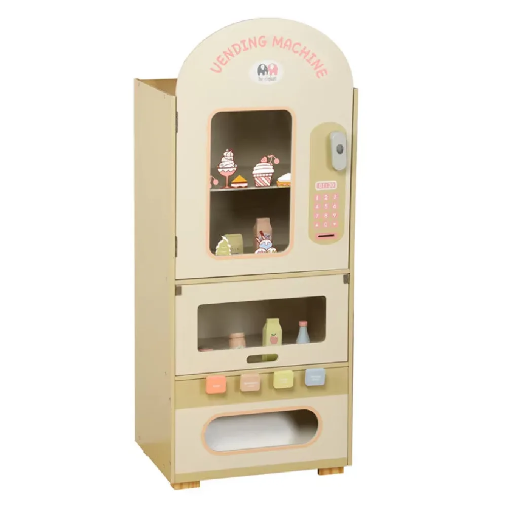 Wooden Vending Machine, by One Elephant, wooden pretend toys, ages 1 to 4
