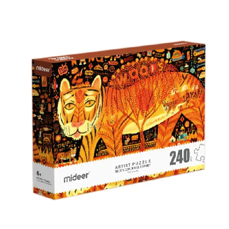 Artist puzzle-Tiger’s Wonderful Journey 240pcs, by Mideer, puzzles, ages 4+