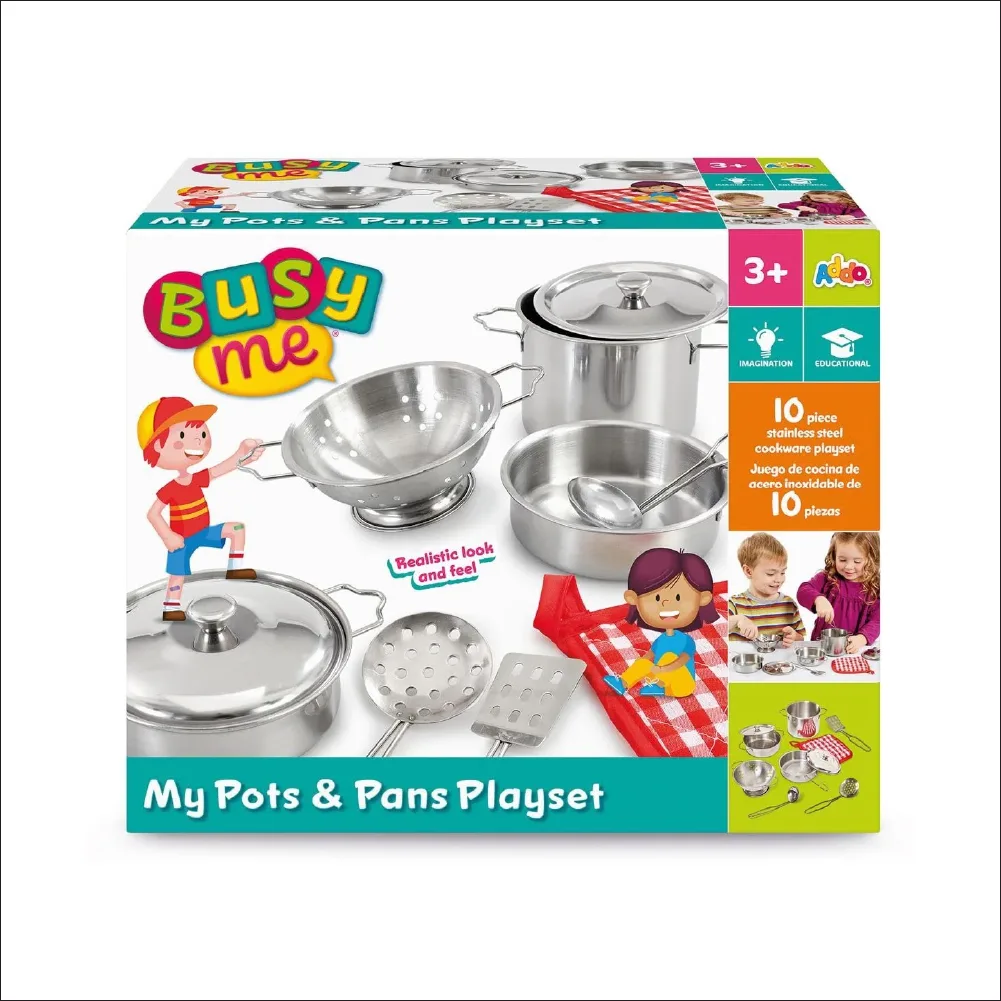 My Pots and Pans Playset, by Addo, cooking, ages 3+