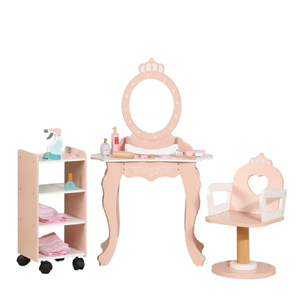Vanity Salon, by One Elephant, wooden pretend toys, ages 3+