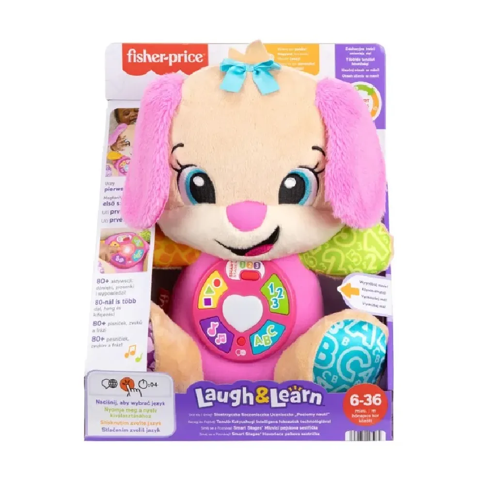 Laugh And Learn First Words, Sis, by Fisher Price, plush toys, ages 0 to 2