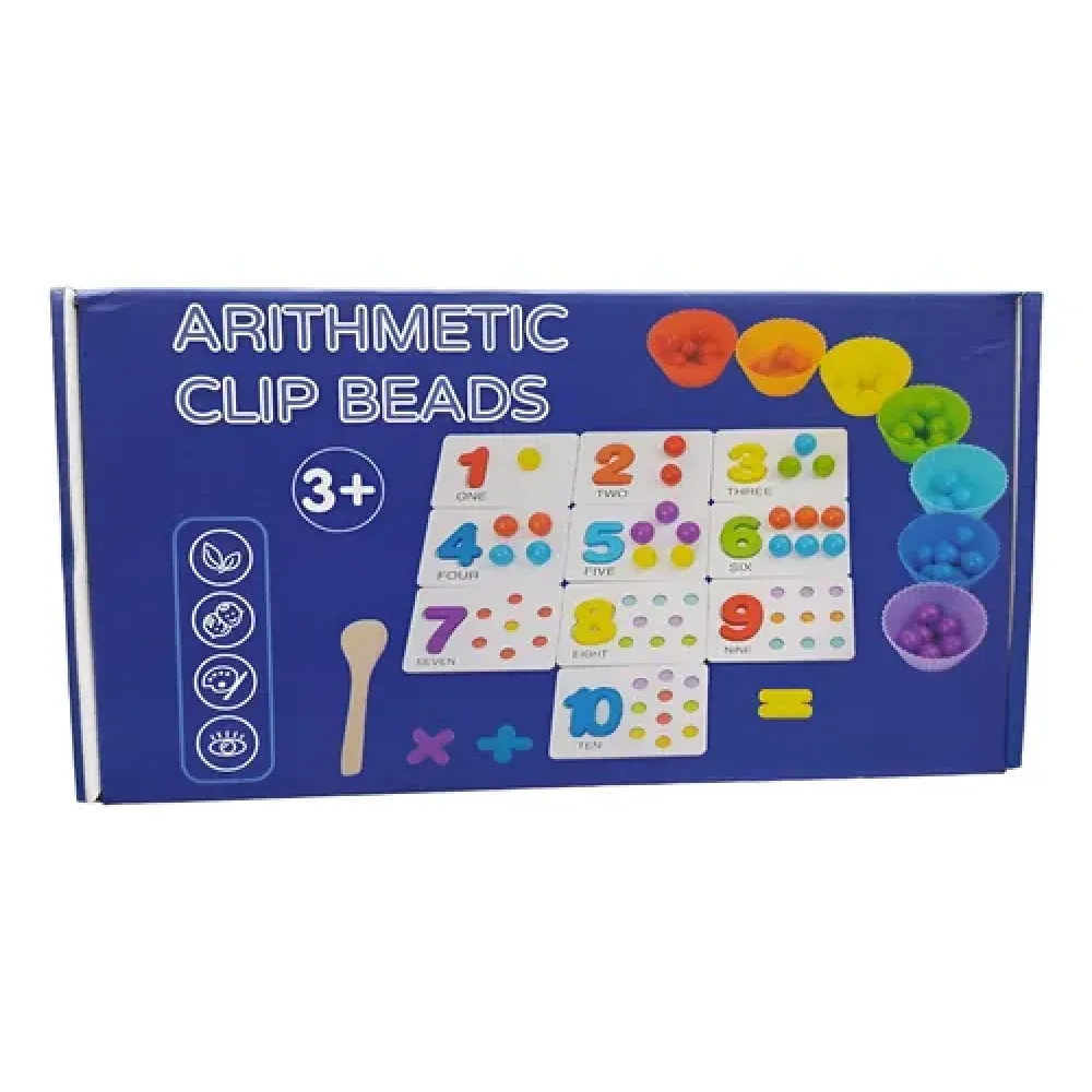 Arithmetic Clip Beads Set, montessori, ages 3+