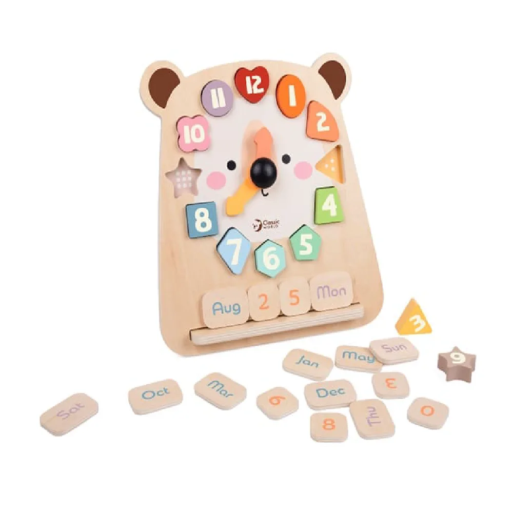 TIC TAC BEAR, by Classic World, wooden pretend toys, ages 1 to 4