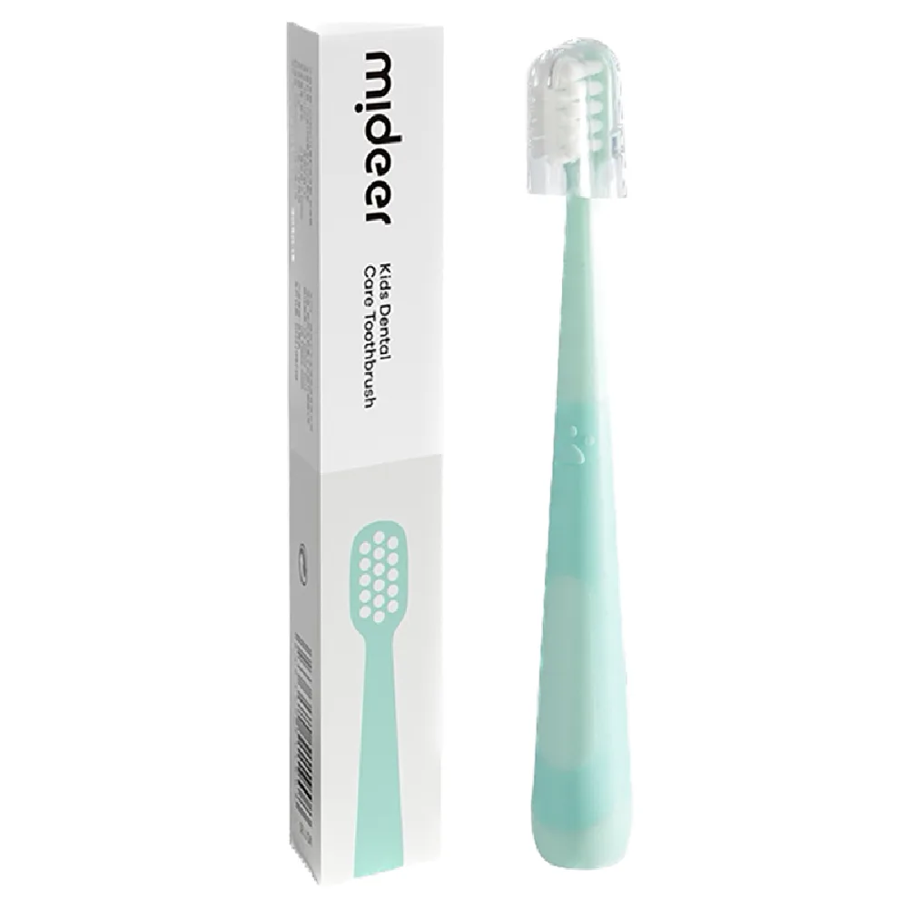 Toddler Dental Care Toothbrush, Mint Green, by Mideer, accessories, ages 1 to 4