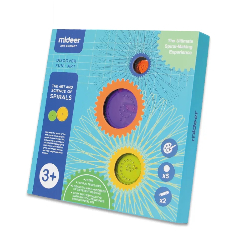 Spirogragh, The Art And Science Of Spirals, by Mideer, craft kits and accessories, ages 3+