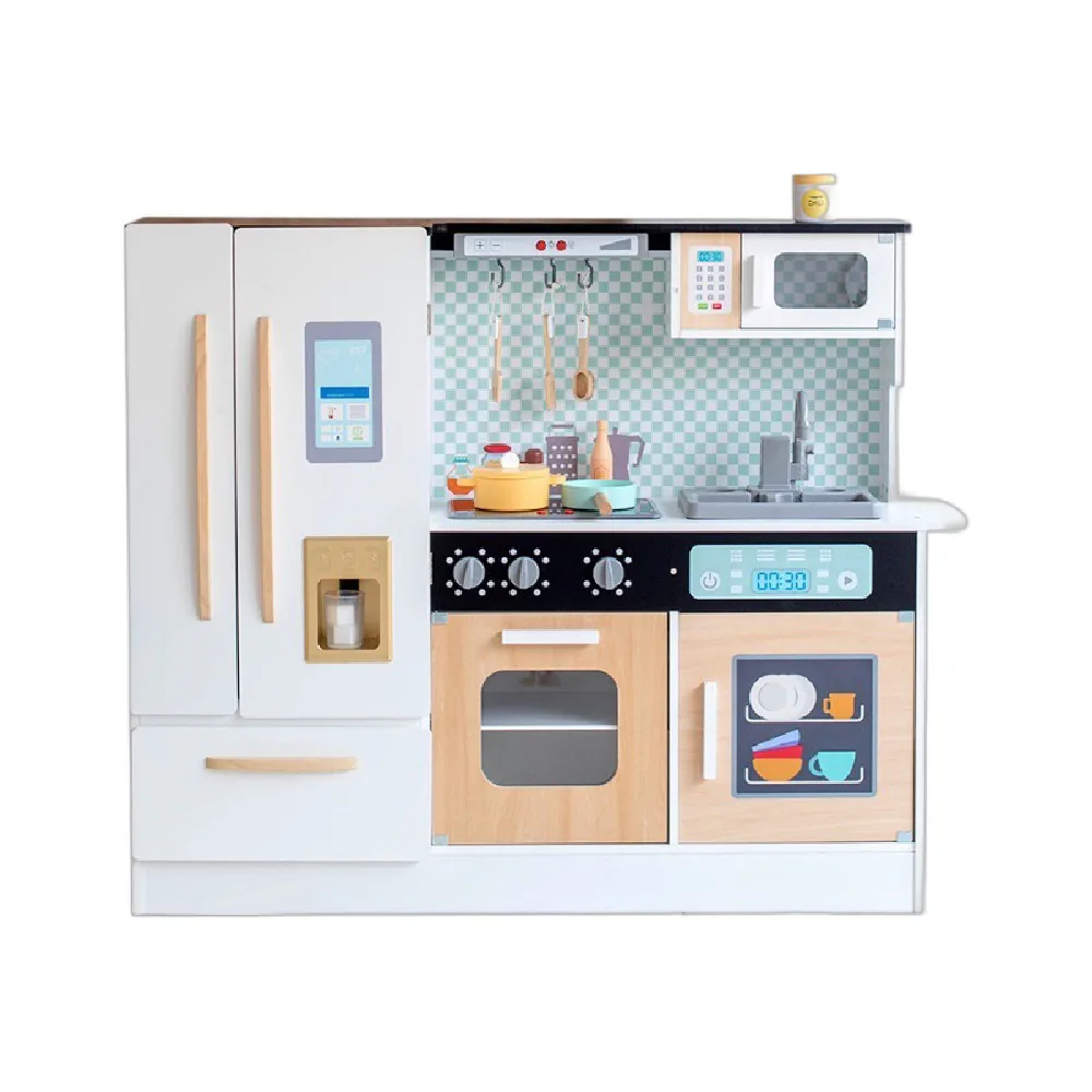 Functional Kitchen Type B, wooden pretend toys, ages 2 to 7