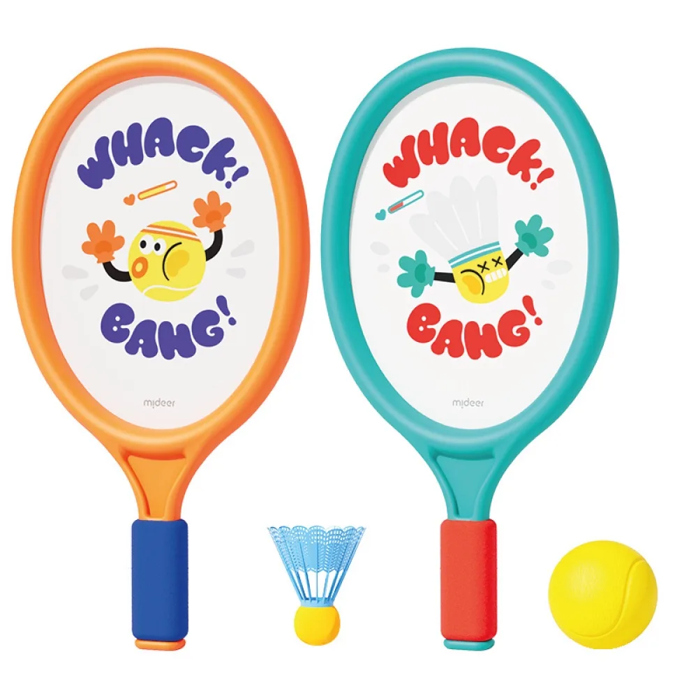 2-in-1 Kids Entry-Level Racket, by Mideer, sports, ages 3+