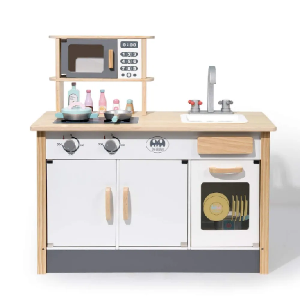 Classic Kitchen B, by One Elephant, wooden pretend toys, ages 1 to 4
