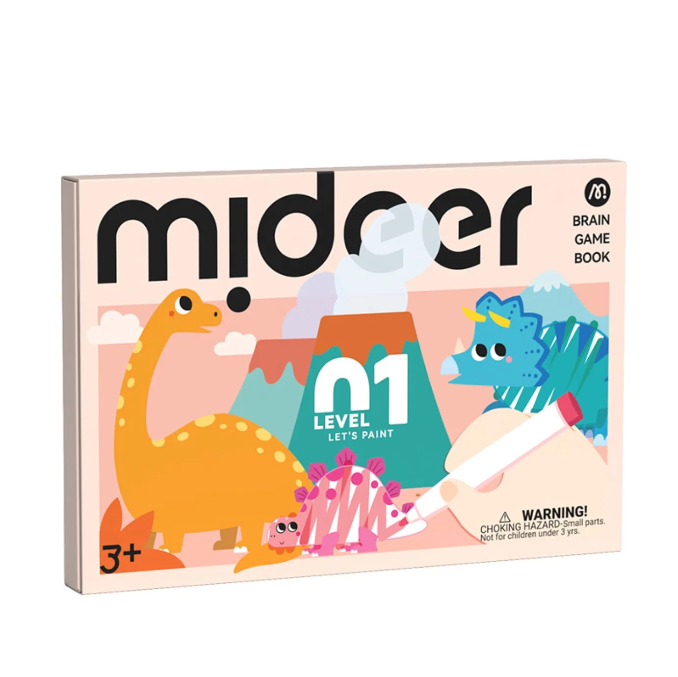 Brain Game Book, Let’s Paint Level 1, by Mideer, coloring and painting, ages 3 to 4