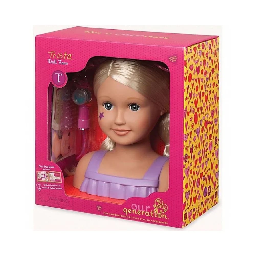 Trista Doll Bust, by Our Generation, fashion, ages 3+