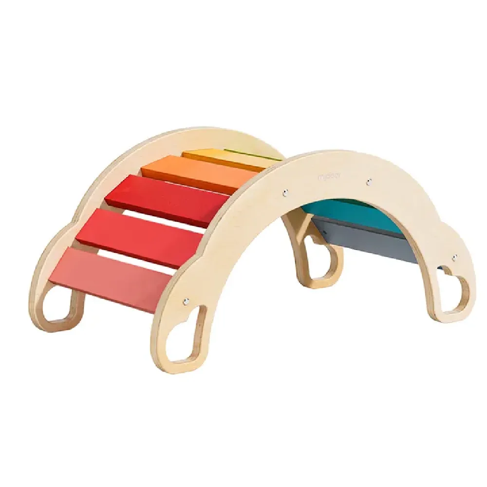 Rainbow Wooden Climber, by Mideer, wooden pretend toys, ages 3+