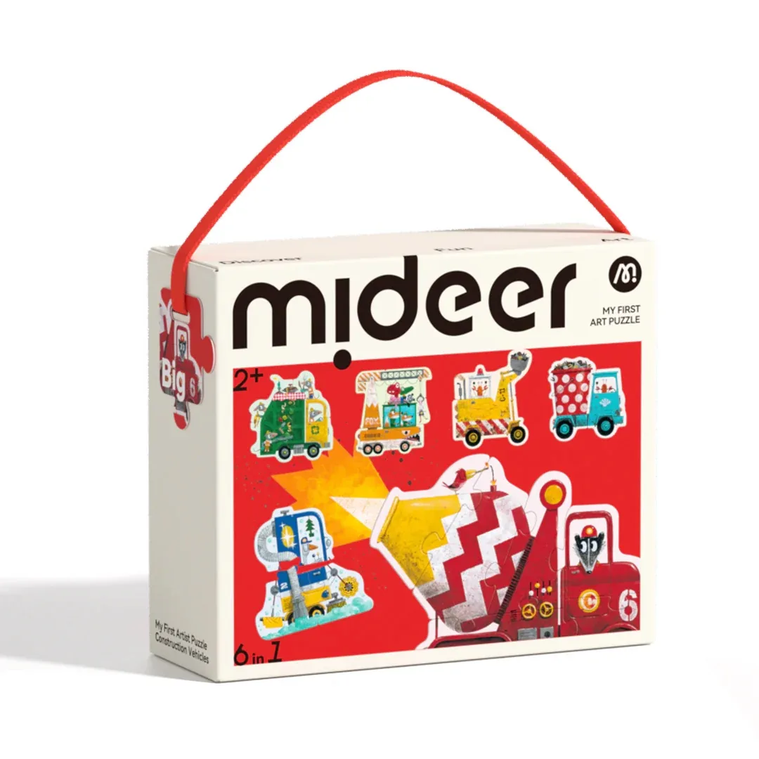 My First Artist Puzzle-Construction Vehicles, by Mideer, puzzles, ages 2+